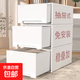 【SPACEXPERT同廠】無印良品同款衣柜置物衣物內(nèi)衣文具玩具收納箱 純白色 【三只裝】30L