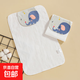 隔汗巾a類(lèi)純棉紗布透氣卡通嬰兒汗巾幼兒園兒童墊背巾寶寶吸汗巾 小象【大號28*42cm】
