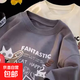 2025新款卡通貓咪五分袖男港風(fēng)寬松圓領(lǐng)學(xué)生潮流短袖t恤百搭半袖 汐網(wǎng)批B1220深灰色 XL 【120-135斤】