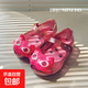 MINI DD2025夏季新款貓咪女童涼鞋寶寶果凍鞋兒童魚嘴鞋公主可愛 閃粉玫紅 21 內(nèi)長(zhǎng)13cm 6碼