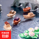 微景觀(guān)創(chuàng  )意中式江南小船 水族魚(yú)缸造景diy裝飾品掛配件迷你小擺件 江南小船隨機1個(gè)
