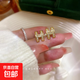 滿鑲H字母耳環(huán)小眾設(shè)計(jì)新款潮耳釘輕奢精致時(shí)尚氣質(zhì)百搭耳飾-654 H字母耳釘-654