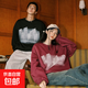 衛(wèi)衣男女同款情侶秋冬2025新款潮流寬松圓領(lǐng)套頭長袖女百搭休閑 港元素K147加絨黑色 3XL