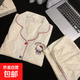 夏季兒童云朵棉女童睡衣短袖短褲開衫家居服女孩中大童空調(diào)服套裝 LE云朵棉短套：DN-童雙短104 均碼 L碼(身高155CM-165CM)