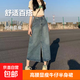 【高級感】高腰開叉牛仔半身裙a字裙包臀半裙小個子梨形長裙 復(fù)古懷舊色 L