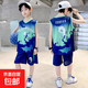 【男童籃球服】男童籃球服速干套裝寶寶無袖背心夏裝兒童男孩 綠 150
