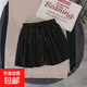 2025新款韓版夏季純色運動(dòng)熱褲子女童學(xué)生寬松顯瘦百搭闊腿短褲潮 鵬順發(fā)D31黑色 S