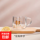 玻璃杯牛奶杯兒童早餐杯帶蓋勺可愛水杯學(xué)生咖啡杯 可愛小熊 350ml