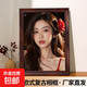 相框照片定制加照片沖印打印洗照片帶畫(huà)框空框周年紀念日情侶6寸實(shí)木擺臺畢業(yè)全家福相片高清打印 焦茶色+洗照片 7寸【掛擺兩用】?jì)葟?2.7*17.8