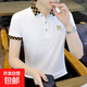妄潮P(pán)OLO衫男短袖t恤翻領(lǐng)男裝夏季潮流半袖純棉上衣簡(jiǎn)約百搭高端 【高質(zhì)量跑量款】A07白色 2XL 建議體重130-140斤