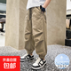男童防蚊褲夏季薄款兒童中大童休閑工裝褲2025夏裝新款長(cháng)褲男孩潮 SP-T184【卡其色】 130
