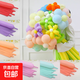 魔術(shù)氣球兒童卡通加厚長(cháng)條玩具氣球生日裝飾派對布置造型細氣球 馬卡龍長(cháng)條【混彩隨機】 50個(gè)
