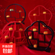 結(jié)婚甜品臺(tái)蛋糕擺臺(tái)中式架托盤婚禮訂婚宴點(diǎn)心糕點(diǎn)盤擺件喜餅 花形點(diǎn)心架-紅色1個(gè) 30*30CM