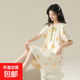 睡裙女夏季純棉女士短袖睡衣女款夏天2025新款連衣裙寬松孕婦可穿 Z632 L
