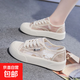 透氣網(wǎng)面蕾絲漁夫鞋女夏季網(wǎng)紗女鞋板鞋新款小白鞋百搭女款鞋子 卡其色 38