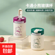 時(shí)尚可愛卡通小熊吸管杯高顏值大容量水杯家用玻璃水杯隨手杯 小熊吸管水杯紅色400ml1只