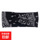 時尚簡約交叉發(fā)帶健身瑜伽運動吸汗寬頭巾氣質(zhì)款洗臉百搭發(fā)飾 黑色腰果花