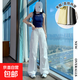 時(shí)尚工裝褲潮流街頭美式日常百搭休閑運動(dòng)風(fēng)顯瘦2025辣妹風(fēng)跳舞 白色 S