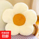 ins風(fēng)太陽(yáng)花抱枕沙發(fā)客廳白色花朵飄窗靠墊花瓣靠背現代輕奢床頭 白色 50厘米升級加厚版