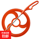 幼兒園兒童滾鐵環(huán)鐵圈風(fēng)火輪圓環(huán)80懷舊玩具小學(xué)生加粗手推環(huán)滾圈 23cm小號(hào)紅-一體桿加粗不銹鋼桿