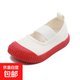 兒童帆布鞋彩色底軟底寶寶鞋超火兒童鞋子 紅色 27 【內長(cháng)17.5cm建議腳長(cháng)16.5cm】