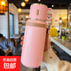 保溫杯女生高顏值316不銹鋼杯簡(jiǎn)約便攜水杯大容量學(xué)生杯子 粉色