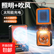 戶(hù)外露營(yíng)充電式風(fēng)扇燈車(chē)載超長(cháng)續航便攜大風(fēng)力降溫神器學(xué)生宿舍 頂配款/長(cháng)續航/太陽(yáng)能充電 橙色