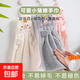 可掛式擦手巾廚房懶人抹布吸水毛巾衛生間家務(wù)清潔可愛(ài)兒童擦手布 白粉灰3色裝可愛(ài)小豬