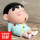 日漫蠟筆小新手辦睡袍小新手機支架新之助模型擺件公仔桌面擺件搪膠 睡袍款小新 12cm*大號