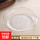 水果盤(pán)客廳家用茶幾果盤(pán)高檔零食高級水晶果盆糖果盤(pán) 金邊冰川白1個(gè)裝