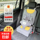 兒童車(chē)載座椅寶寶電動(dòng)車(chē)通用簡(jiǎn)易嬰兒汽車(chē)座椅0-3-12歲 灰色中碼+增高墊（1歲-6歲）