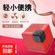卡通藍牙音箱迷你便攜式插內存卡高顏值音響低音炮收音機可愛(ài)家用 紅色