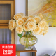 【玫瑰花】花店同款甘肅玫瑰西北鮮花無土栽培易開花期長七夕禮物 蜜桃雪山單頭玫瑰 10枝
