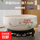 盆生花道水培花盆陶瓷水仙花睡蓮碗蓮銅錢(qián)草無(wú)孔水養專(zhuān)用花盆清倉 大號荷葉尖尖蓮花水培盆+托盤(pán) 無(wú)規格