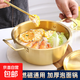 韓式不銹鋼泡面鍋單人小火鍋金色雙耳干鍋鍋?zhàn)屑矣萌細(xì)鉁伜ｕr鍋 23CM泡面鍋帶蓋