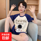 2025新款兒童睡衣夏季款卡通短袖短褲薄款大童青少年男孩家居服男 讀書(shū)太空人【男童短袖圓領(lǐng)套裝】 L 【L碼-建議身高160-170】