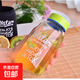 韓版可愛(ài)學(xué)生玻璃水杯大容量過(guò)濾泡茶水杯子隔熱防漏water印花 綠色 400ml 1只