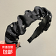 趙露思同款氣質(zhì)發(fā)箍女高級感韓版百搭壓碎發(fā)頭箍高顱頂顯臉小發(fā)捆 3#黑色閃鉆發(fā)箍
