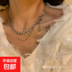星星項鏈女ins嘻哈辣妹配飾小眾設(shè)計感鎖骨鏈2024年新款潮冷淡風(fēng) 星星鑲鉆
