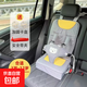 兒童車載座椅寶寶電動(dòng)車通用簡(jiǎn)易嬰兒汽車座椅0-3-12歲 灰色大碼+增高墊（3歲-12歲）