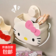 hellokitty浴室放牙刷牙膏置物架免打孔卡通動(dòng)漫壁掛可瀝水收納盒 KT貓置物架 【粉色】