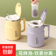 304不銹鋼馬克杯帶茶漏沖泡杯辦公室泡茶杯子大號咖啡杯 【紫色】580ml+吸管+304折疊勺
