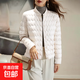 時尚輕薄款棉服女秋冬季棉衣內(nèi)膽立領(lǐng)棉襖外套輕便保暖上衣J1120 白色 3XL （105-120斤）