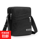 日韓小型隨身包單肩包斜挎包休閑輕便背包新款男士小包包軟皮 Y7702黑色