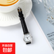 韓版手表女潮流簡(jiǎn)約個(gè)性復古原宿風(fēng)學(xué)生女士石英皮帶 黑帶白面