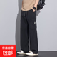 美式潮牌工裝機(jī)能休閑褲男士春秋季新款寬松透氣直筒長(zhǎng)褲闊腿褲男 潤(rùn)-B228黑色 （升級(jí)版高質(zhì)量款） M （建議90-105斤以內(nèi)）