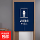 衛生間門(mén)簾飯店公共廁所遮擋簾免打孔掛簾隔斷簾洗手間專(zhuān)用半簾子 衛生間半簾女24 80cm*120cm 半開(kāi)式-送伸縮桿