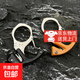 指虎鑰匙扣單指防身手撐子拳扣鋅合金多功能不銹鋼開(kāi)瓶器 指虎鑰匙扣-931黑色【刀片款】
