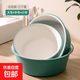 家用臉盆塑料盆子洗衣盆洗臉盆大號加厚學(xué)生宿舍洗衣服盆洗腳盆 綠白大中小全家?！咎睾衲退ぁ?無(wú)規格