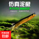 假餌路亞專用鱸魚克星淡水仿真軟餌鱖魚軟蟲微物擬餌仿生軟蟲 泥鰍色 7CM-1.7g【50條盒裝】
